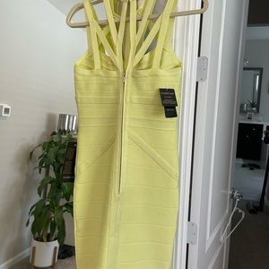 Lime green Bebe mini dress - NWT